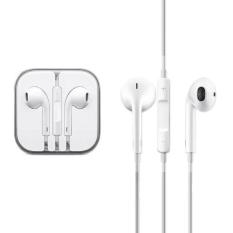 Icantiq + ( BONUS Gantungan Kunci Vespa ) Handsfree For Apple iPhone 5/5c/5s Headset / Earphone For All Phone Model Stereo - White/Putih