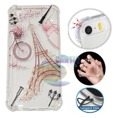 Icantiq Case Anti Crack 3D Oppo A57 Case Luxury Animasi Vintage Eiffel Paris Softcase Anti Jamur Air Case 0.3mm / Silicone Oppo A57 / Soft Case / Silikon Anti Shock / Case Hp / Case 3D / Anti Crack Gambar / Case Unik - 2