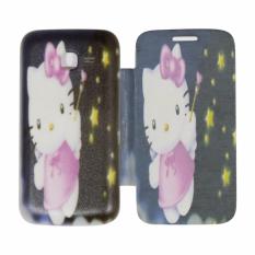 Icantiq Flipcover Samsung Galaxy Star Pro S7260 Leather Kucing Lucu Case Sarung / Flipshell / Flip Cover Kulit / Sarung HP / Flip Cover Samsung Galaxy Star Pro S7260 / Sarung Handphone Kulit Sintetis - 2