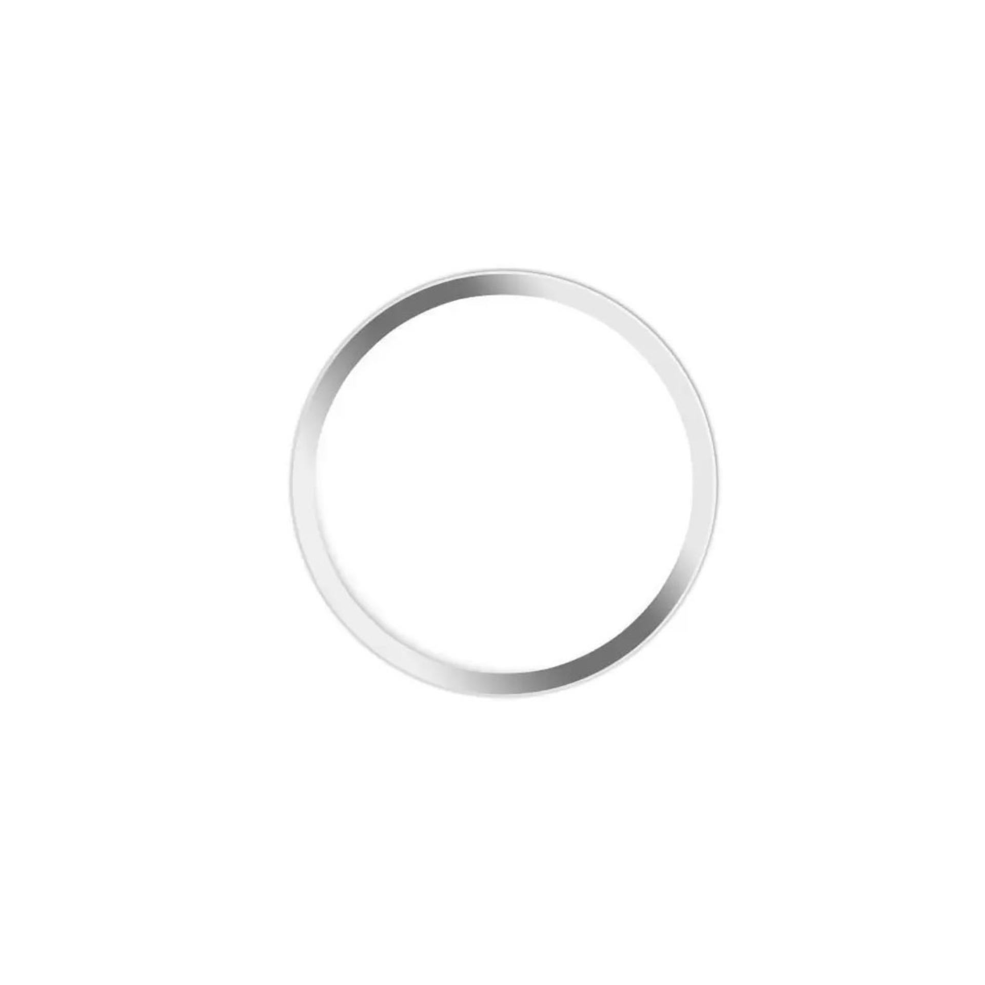 Bendoel Metal Aluminium Touch ID Home Button Sticker for Apple iPhone iPad iPod Mini Air 1 / 2 / 3 / 4 / 5 / 6 / 7 / 8 / + Plus - Putih List Silver