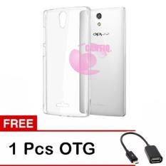 Icantiq Oppo Mirror 3 / Oppo R3007 Softcase Oppo Mirror 3 / Softshell / Ultrathin / Ultra Thin / Silikon / Silicone / Casing HP - Putih Transparan + Free Kabel OTG Micro