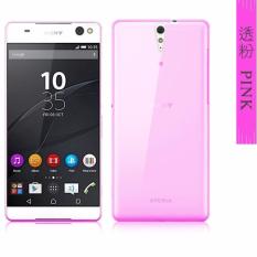 Icantiq Ultrathin Case Sony Xperia C5 Luxury Softcase Anti Jamur Air Case 0.3mm / Silicone Sony Xperia C5 Soft Case / Silikon / Case Hp / Jelly Case / Softshell - Pink Transparant