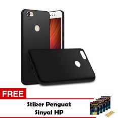 iCase Casing Ultra Slim Black Matte For Xiaomi Redmi Note 5A / Note 5A Prime - Black + Free Stiker Penguat Sinyal HP