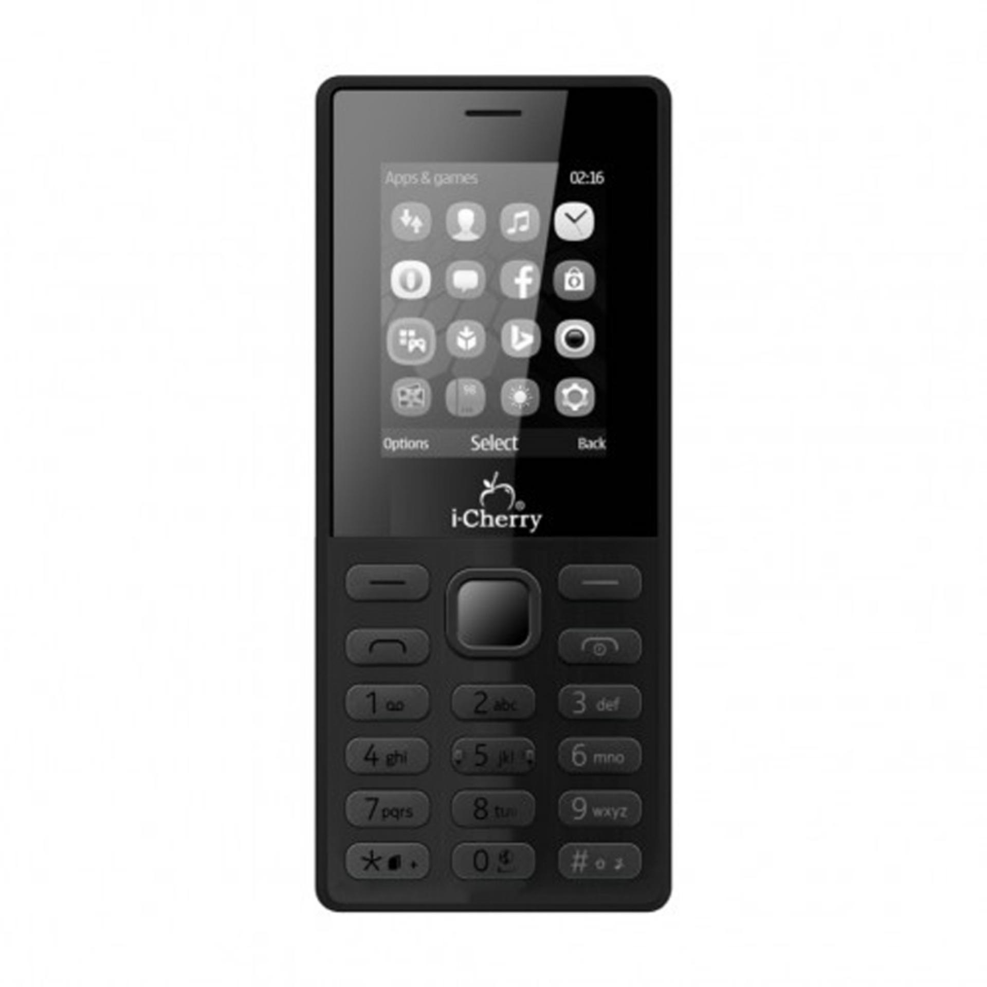 iCherry C127 Virgo Candybar - Dual Sim - Hitam iCherry C127 Virgo Candybar - Dual Sim - Hitam
