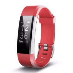Id115plus Bluetooth Gelang Pintar Heart Rate Monitor Sport Kebugaran Tracker untuk IPhone Android Smartphone-Intl