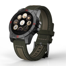 iLEPO N10 cerdas menonton kolam jam olahraga dengan Monitor denyut jantung dan kompas Waterproof Wach untuk IOS Android (hitam)