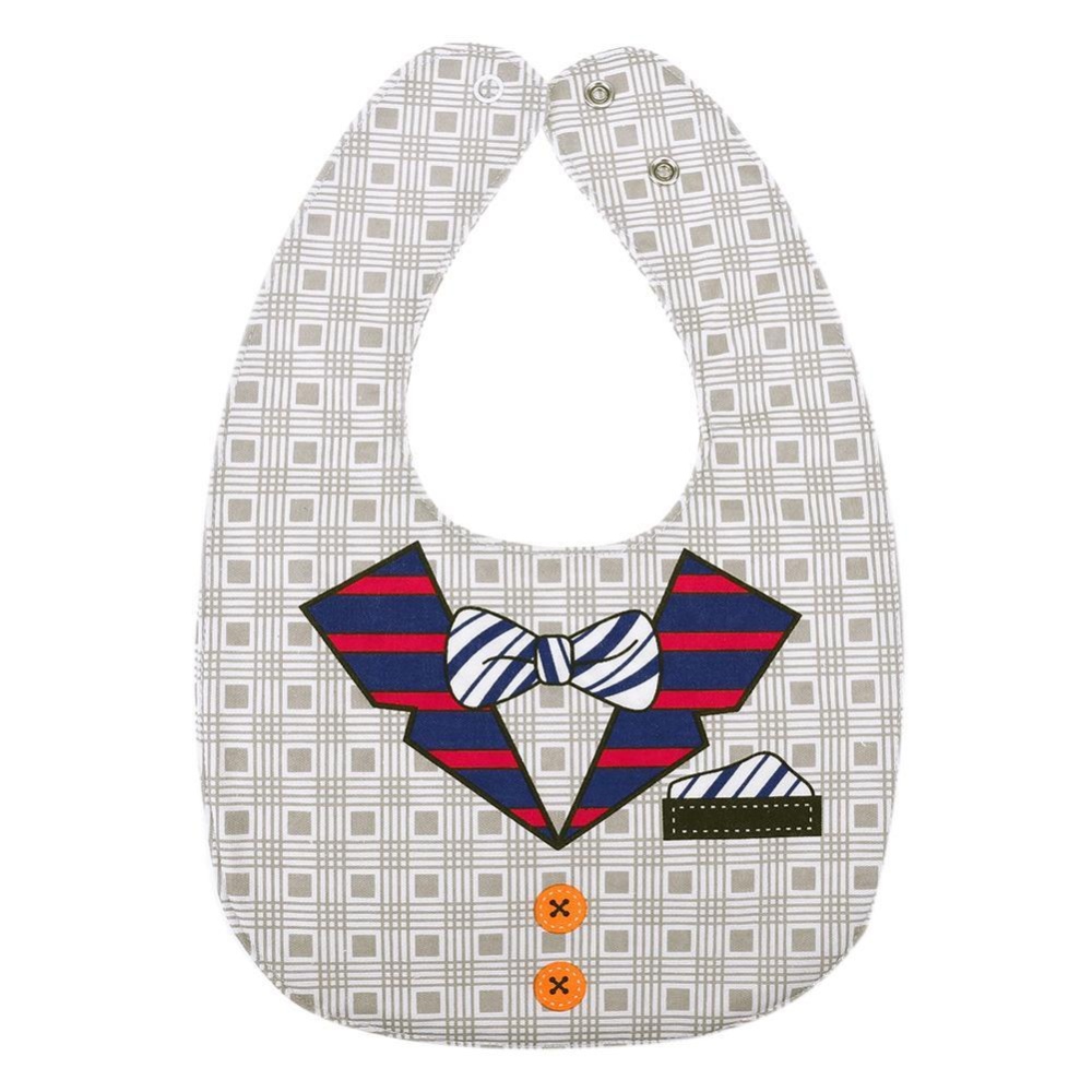 Infant Babies and Kids Supplies Double-sided Pinafore Bib Waterproof Towel - intl