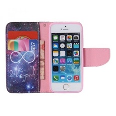 Infinite IPhone 5SE Case, IPhone 5 S Kasus, Flip Painting PU Leather Wallet Kasus Kulit Pelindung untuk Apple IPhone 5/5 S/5SE (Built-In ID /Slot Kartu Kredit) -Intl