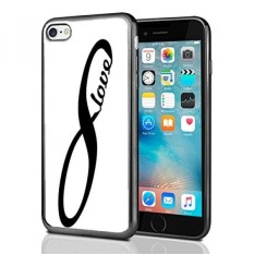 Infiniti Simbol Cinta Hitam dan Putih untuk iPhone 7 (2016) & iPhone 8 (2017) case Sarung Oleh Pasar Atom-Internasional