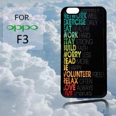 Intristore Fashion Printing Case For Oppo F3 - 203
