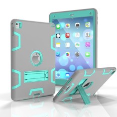 IPad Pro 9.7 Inch Case. Ipad AC 2 Case. 3in1 Penuh-Badan Guncangan Proofhybrid Berat Tugas Pelindung Defender Pelindung Case dengan Stand Penyangga. silikon Kulit Keras Plastik Case untuk iPad Pro 9.7 Inch 2016-Internasional