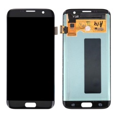 Saya Parts Beli untuk Samsung Galaxy S7 Edge/G9350/G935F/G935A/G935V Asli LCD Display + Layar Sentuh Digitizer Assembly (Hitam) -Intl