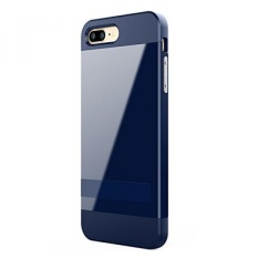 IPhone 7 Plus Case, ALYEE Perlindungan Anti Gores Ultra Tipis Fit Dual Layered Heavy Duty Hybrid Hard PC + Soft TPU Shell Armor Defender Case Cover dengan Kickstand untuk IPhone 7 Plus 5.5 Inch (Navy) -Intl