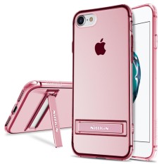 IPhone 8 Case, NILLKIN Yg Tahan Pukulan II Seri Bening Lembut TPU Case dengan Stand Penyangga Penutup Belakang Ultra Tipis Ramping Sesuai untuk Apple iPhone 8 4.7