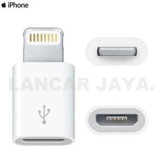 Iphone / Apple Converter 8pin To Micro USB Charger Adapter For iPhone 6/5/5s/5c Mini iPod - White