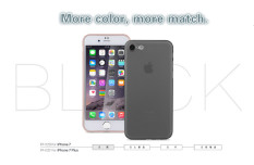 Iphone7pro Berikut Pelindung Transparan Tipis Menggiling Arenaceous DROP (Hitam)-Intl