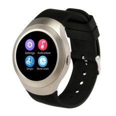 IPS Bulat Layar Bluetooth 3.0 L6S Watch Anti Hilang Android Sport Smart Watch Clock Penopang SIM Kartu Memori Eksternal TF Card-Intl