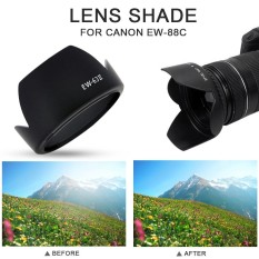 ISM Creative Camera Lens Hood Lens Cover Lens Shade Durable Hard Black ABS Protector Replacement EF 28-105mm F/3.5-4.5 II USM - intl