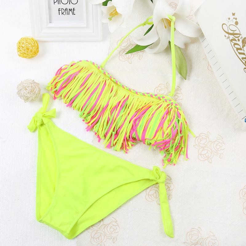 ISM Tersedia Aksesoris Bayi Dekorasi Seksi Balita Bayi Perempuan Anak-anak Baju Renang Bikini Set Baju Renang Mandi Setelan Beachwear-Internasional