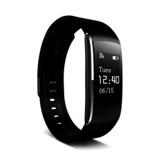Iwown I6 Pro Bluetooth 4.0 IP 57 Pintar Gelang 24 Jam Monitor Denyut Jantung Nyata-Waktu Pelacak Kebugaran gelang untuk Android IOS Hitam-Internasional