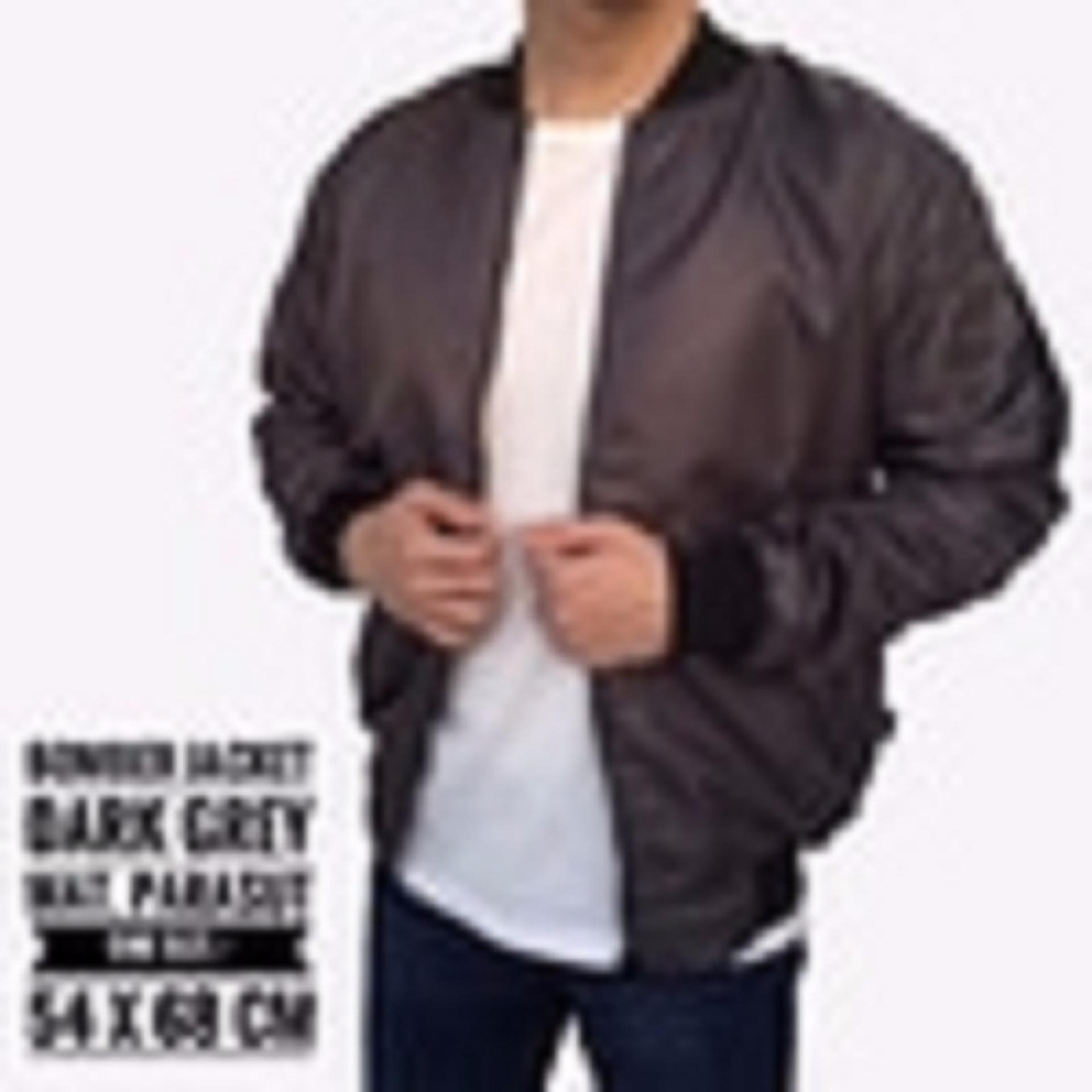 Jaket Bomber Army Pria Cowok Casual Warna Hijau Army Bolak Balik mantap keren.!