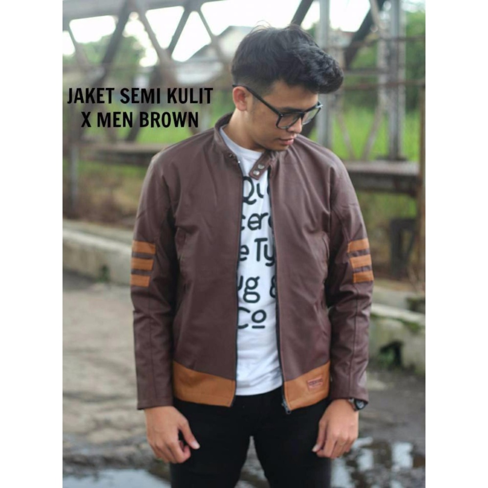 Jaket Murah Semi Kulit Wolverine Brown (BEST SELLER)