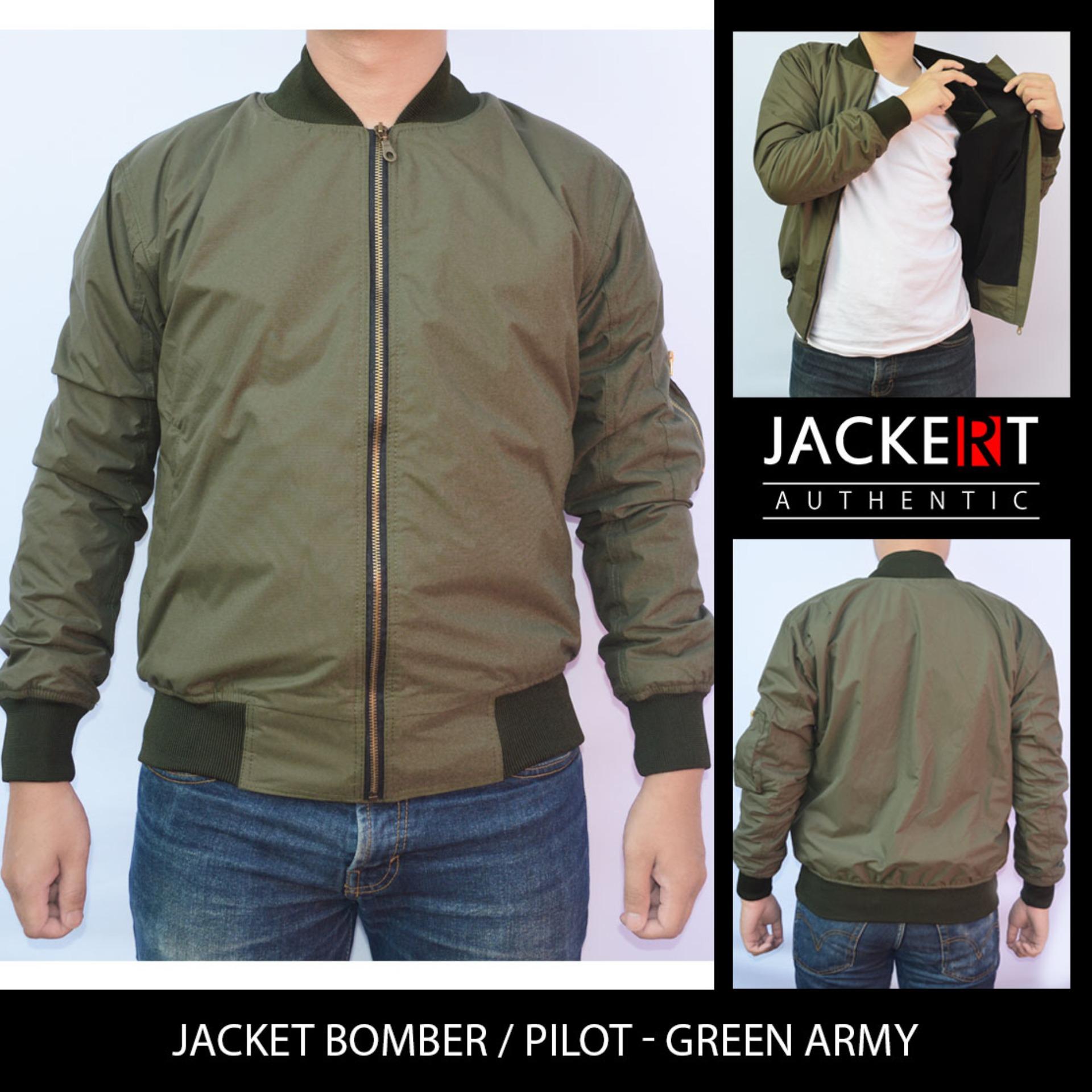 Jaket Pilot / Bomber Premium Tahan angin & Anti Air Model Slim Fit