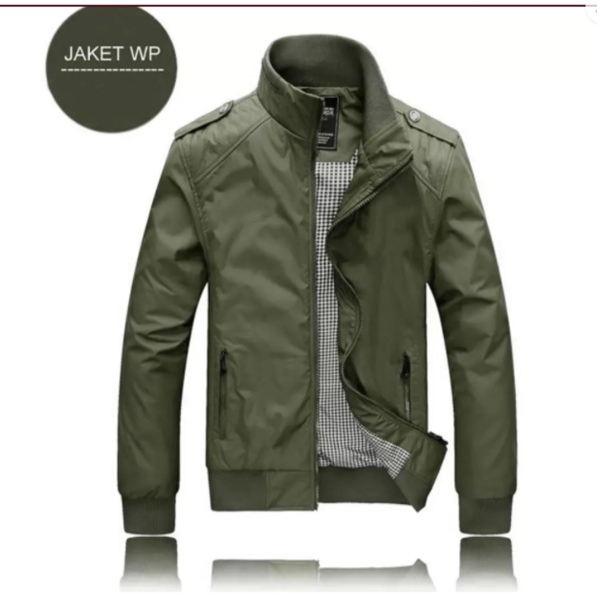 Jaket Wp Hijau Army Polos
