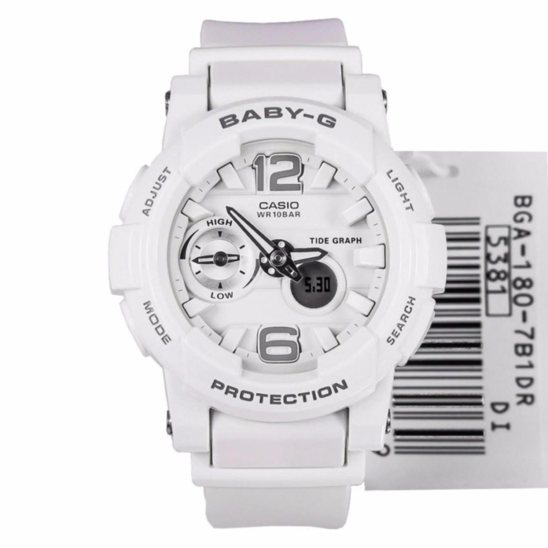Jam Tangan Wanita - Tali/Gelang Karet Casio Baby G : BGA-180