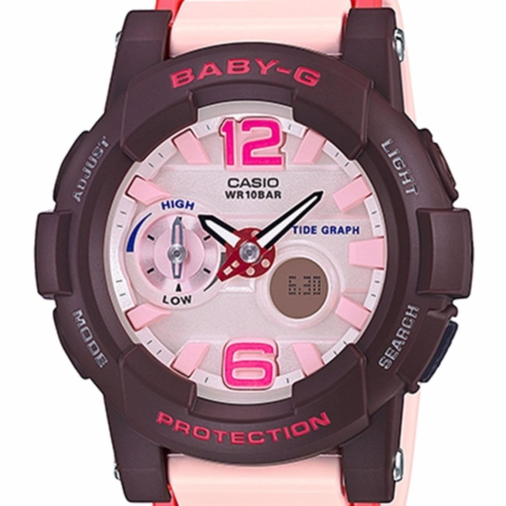 Jam Tangan Wanita - Tali/Gelang Karet Casio Baby G : BGA-180