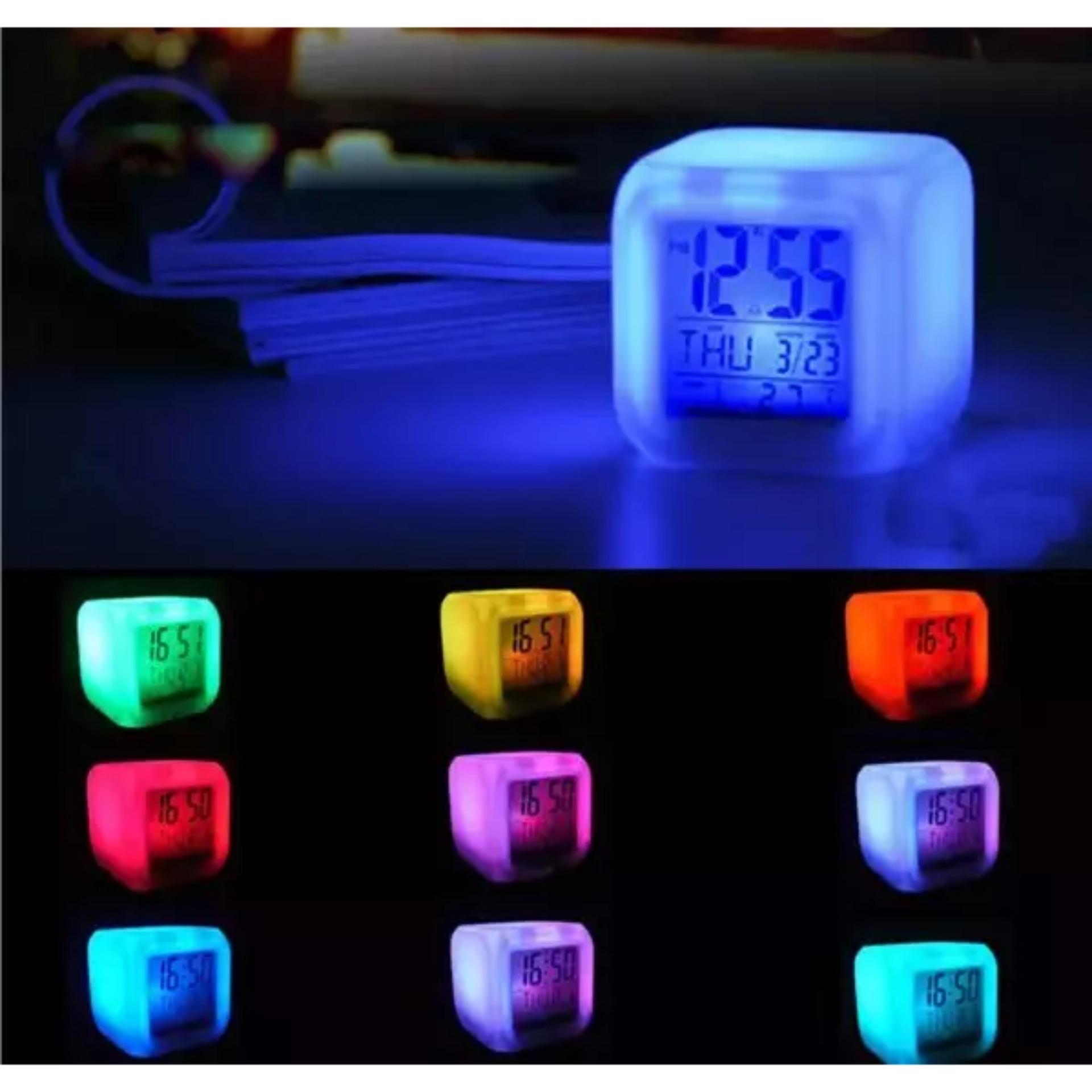 Jam Weker Unik Buat Yang Malas Bangun Led Berubah 7 Warna