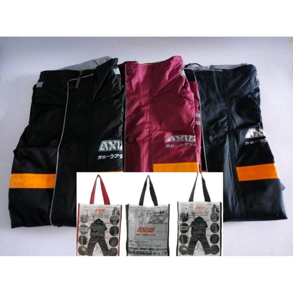 Jas Hujan Axio Silver Series 2016 Scotlight ORANGE Original