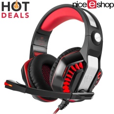 Jaxuzha Kuat Gm-2 Headset Game untuk PS4 Xbox One PC Laptop Smartphone Tablet Ponsel (hitam + Merah) -Intl