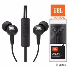 JBL C100SI IMS Wired In-Ear Headphone Original Handsfree with Mic by HARMAN - Hitam