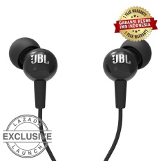 JBL C100SIIn-Ear Headphones with Mic - Compatible withAndroid & iOS - Hitam