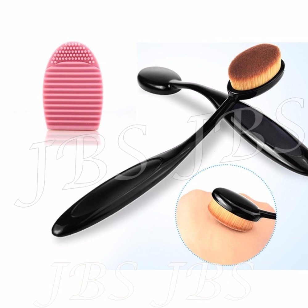 JBS Set Oval Dan Pembersih - Oval Brush - Brush Egg