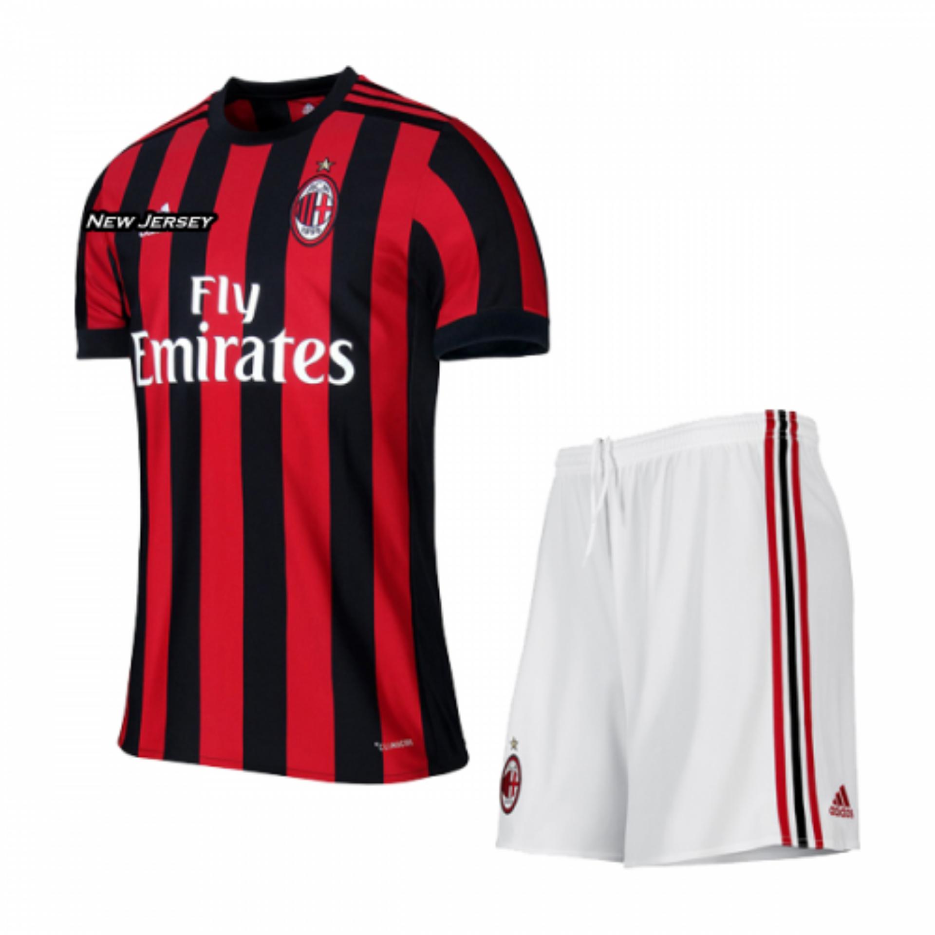 Jerey Ac Milan Home Setelan Dewasa 2017/2018