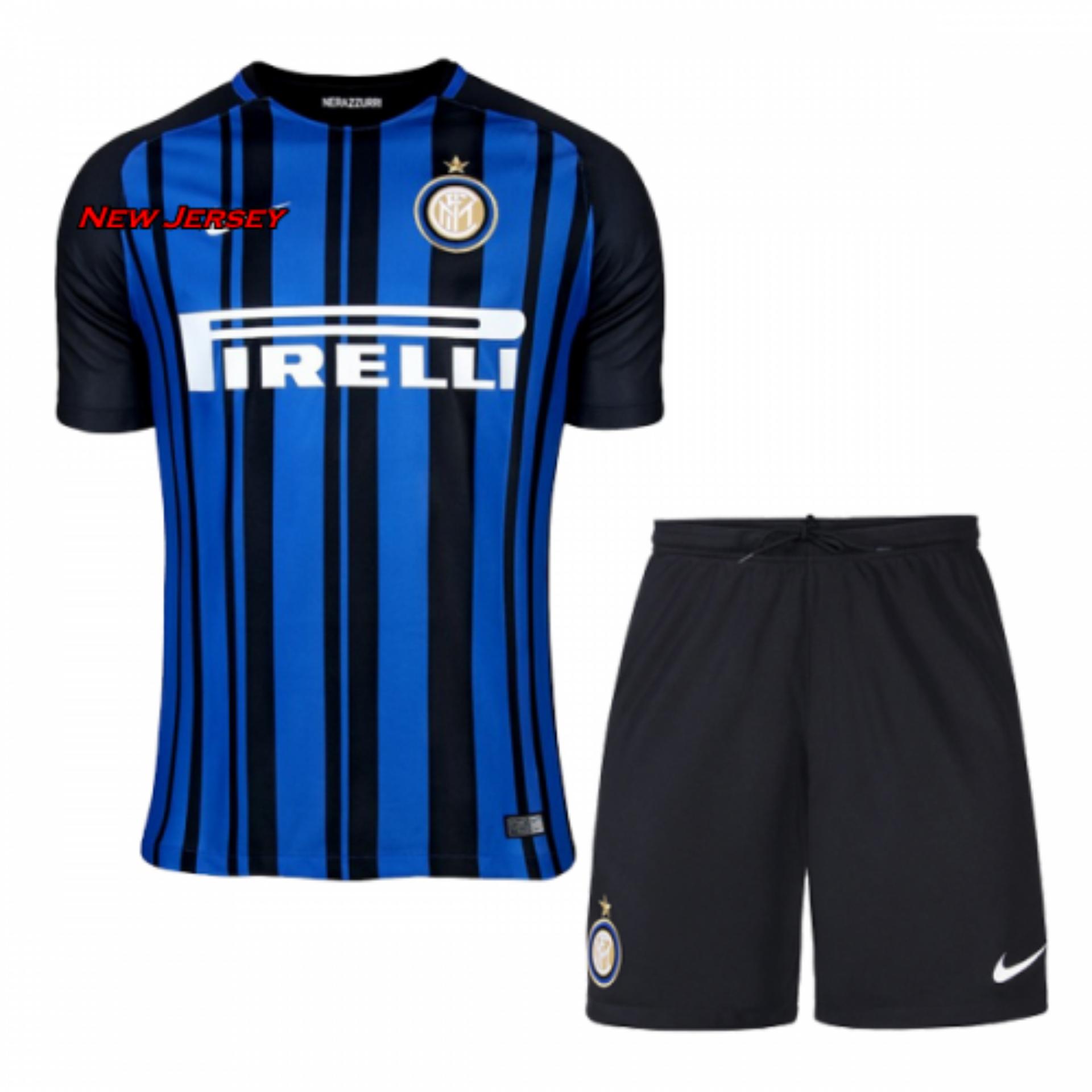 Jerey Inter Milan Home Setelan Dewasa 2017/2018