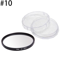 Jingle 37-77 Mm UV Ultra-Violet Penyaring Lensa Pelindung untuk Kamera Canon DSLR/SLR/DC /DV (Ukuran: 67 Mm)