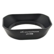 JJC Terbuat Kualitas Bagus Lensa Tudung Bayangan untuk Olympus M. zuiko Digital ED 9-18 Mm F/4.0-5.6 ED 12-50 Mm 1:3. 5-6.3 EZ Lensa Menggantikan LH-55B Hitam-Internasional