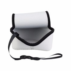 JJC Neoprene Mirrorless Compact Camera Pouch Case Bag (lembut Kantong Kamera dan Aksesoris) untuk Canon EOS M M2 M3 M10 + 22mm Lens, Canon PowerShot SX410IS SX420IS SX500IS-Kecil (hingga 111x69x87mm)
