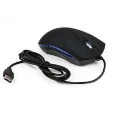 Jo Di Biru LED 6 Tombol Optik USB Mouse Berkabel untuk Game untuk PC Laptop 2400 Dpi