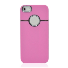 Jo. Di Chrome Hollow Protective Shell untuk IPhone5 (Pink)