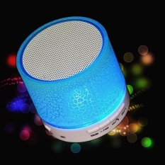 JOOX Baru A9 Portable Mini Bluetooth Speaker Nirkabel SuperBassMusic Player dengan TF USB FM LED Night Light untuk SmartphonePCTablet MP3 dan Perangkat dengan Bluetooth Aktif Lainnya (Biru) -Intl