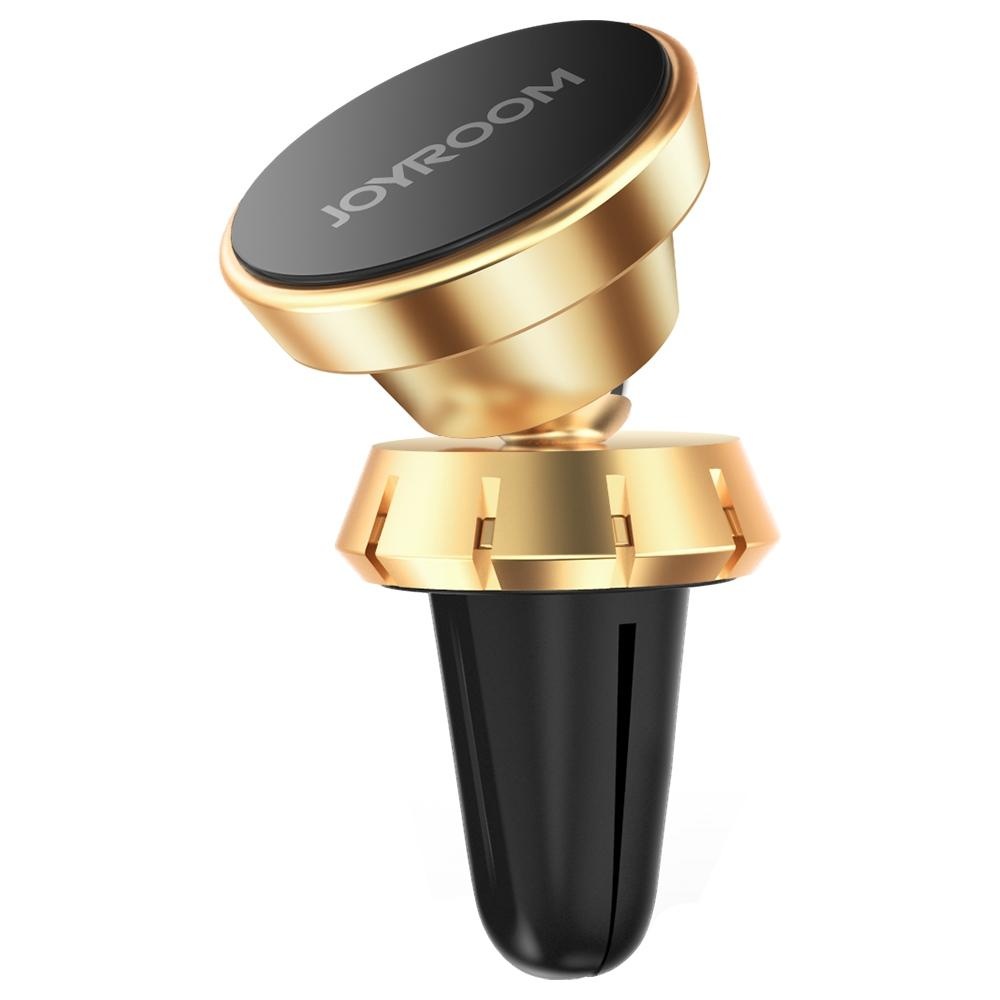 JOYROOM JR-ZS139 Universal Fragrance Klip Magnetic Car Air Outlet Vent Mount Phone Holder Stand, untuk IPhone, Galaxy, Sony, Lenovo, HTC, Huawei, dan Smartphone Lainnya (Emas)-Intl