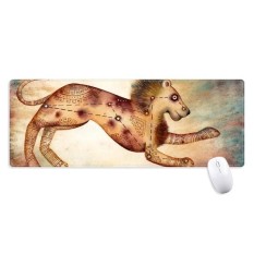 Juli Agustus Leo Rasi Zodiak Non-slip Alas Mouse Besar Diperpanjang Permainan Kantor Titched Tepi Computer Alas Hadiah-Internasional