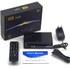 JUSHENG Freesat V7 DVB Combo DVB-S2 DVB-T2 Penerima Satelit Reseptor Terestrial Decoder dengan 1 Tahun Eropa CCcam 3 Cline dan USB Perangkat WIFI-Intl