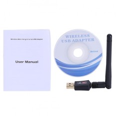 Justgogo 600 M Eksternal Dual-band 2.4G/5g Antena WiFi USB Adaptor Receiver Kartu Jaringan Nirkabel -Intl