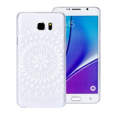 Juta Menghabiskan Tribal Relief Transparan Hard Case untuk Samsung Galaxy Note 5 Putih-Intl