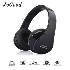 JvGood Headphone Bluetooth Diatas Telinga, Hi-Fi Stereo Nirkabel, Dapat Dilipat, Memori Lembut-Protein Earmuffs, W/Built-In MIC And Mode Kabel PC/Ponsel Seluler/TV